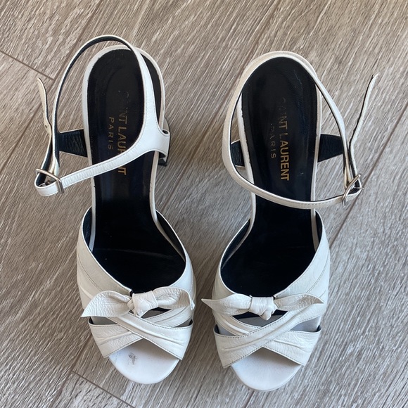 YSL CHUNKY PLATFORM HEELS 🤍 - Picture 2 of 12